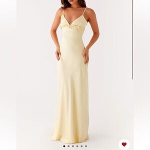 Peppermayo Soft Yellow Maxi Dress